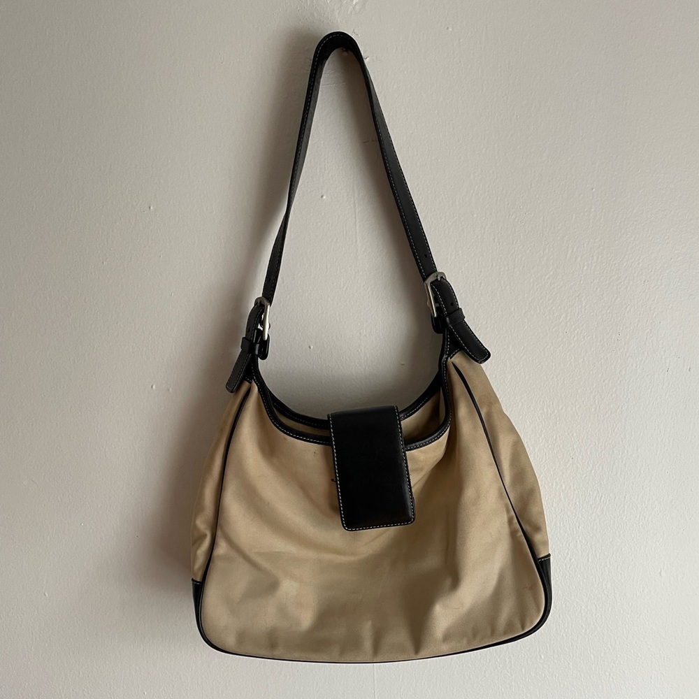 Coach Hobo Purse Vintage Canvas 90s Bag With Coin… Gem